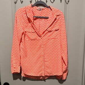 American Eagle Outfitters Vibrant Chevron Blouse